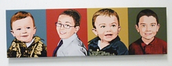 Warhol Portrait-Warhol style 4 panels horizontal